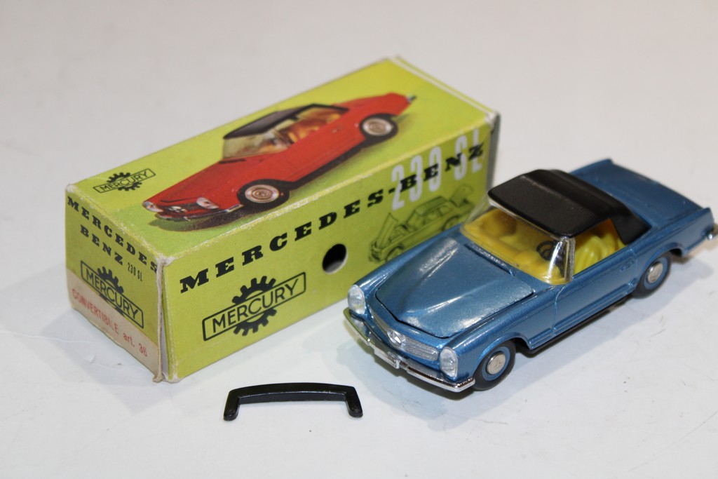 MERCEDES-BENZ 230 SL BLEU METAL 1965 MERCURY 1/43°