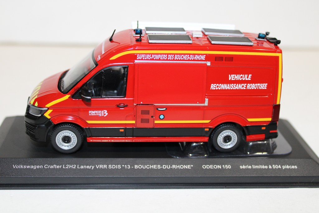 VOLKSWAGEN CRAFTER L2H2 LANERY VRR SDIS "13 - BOUCHES-DU-RHONE" - ODEON 1/43