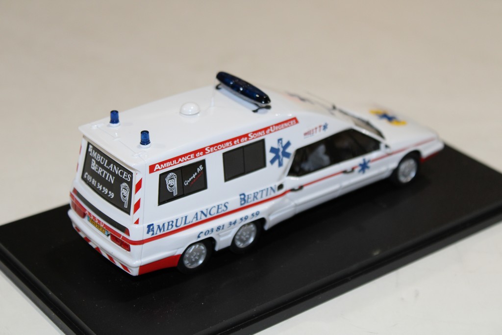 CITROEN XM TISSIER 6 ROUES AMBULANCE BERTIN PERFEX 1/43°