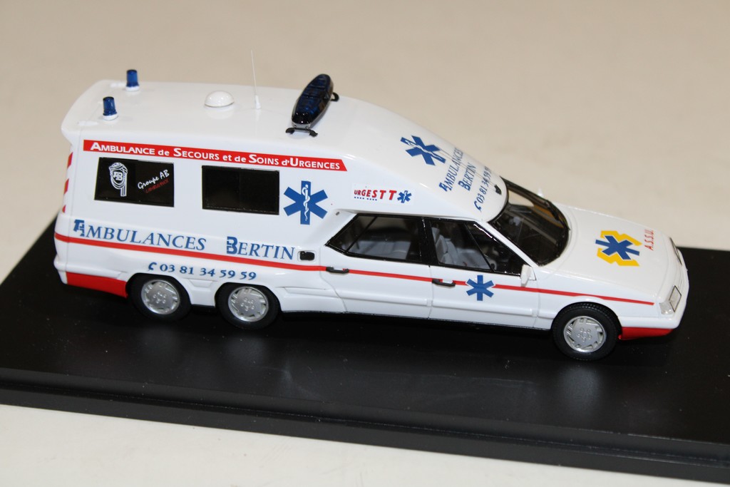 CITROEN XM TISSIER 6 ROUES AMBULANCE BERTIN PERFEX 1/43°