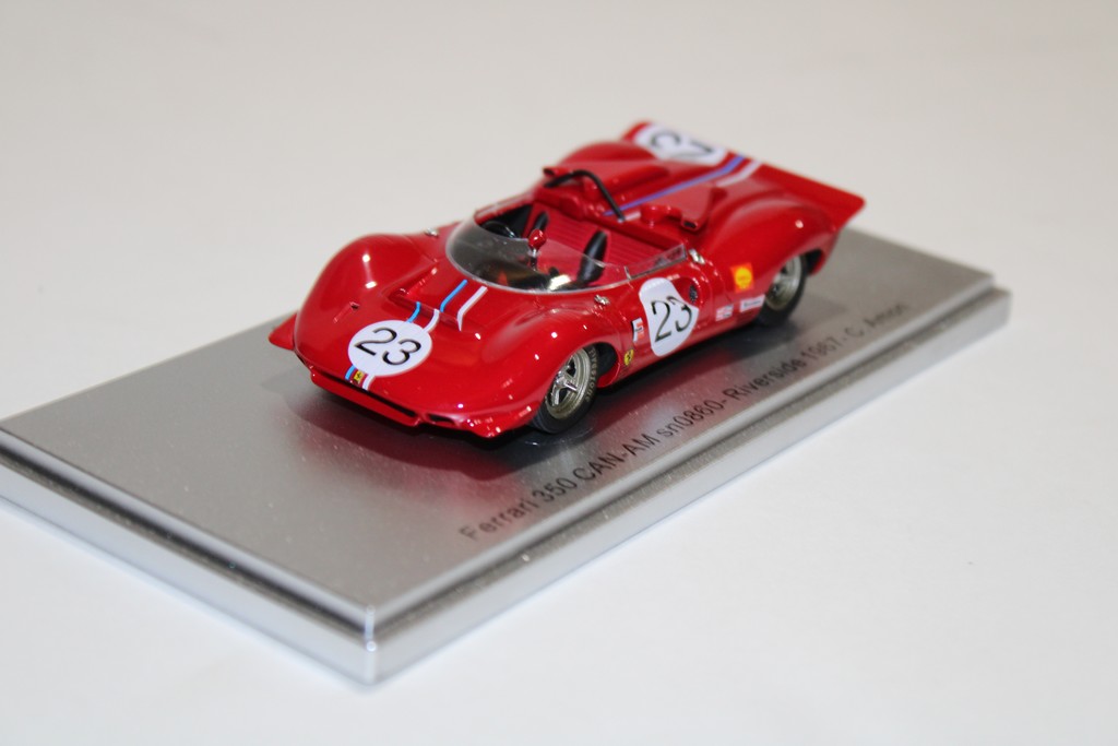 FERRARI 350 CAN-AM SN0860 RIVERSIDE 1967 C.AMON KESS 1/43°