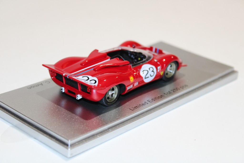 FERRARI 350 CAN-AM SN0860 RIVERSIDE 1967 C.AMON KESS 1/43°