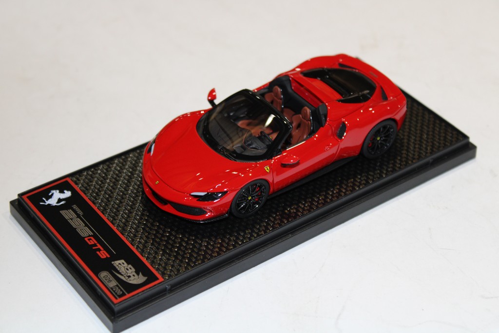 FERRARI 296 GTS SPIDER ROSSO CORSA 322 BBR 1/43°