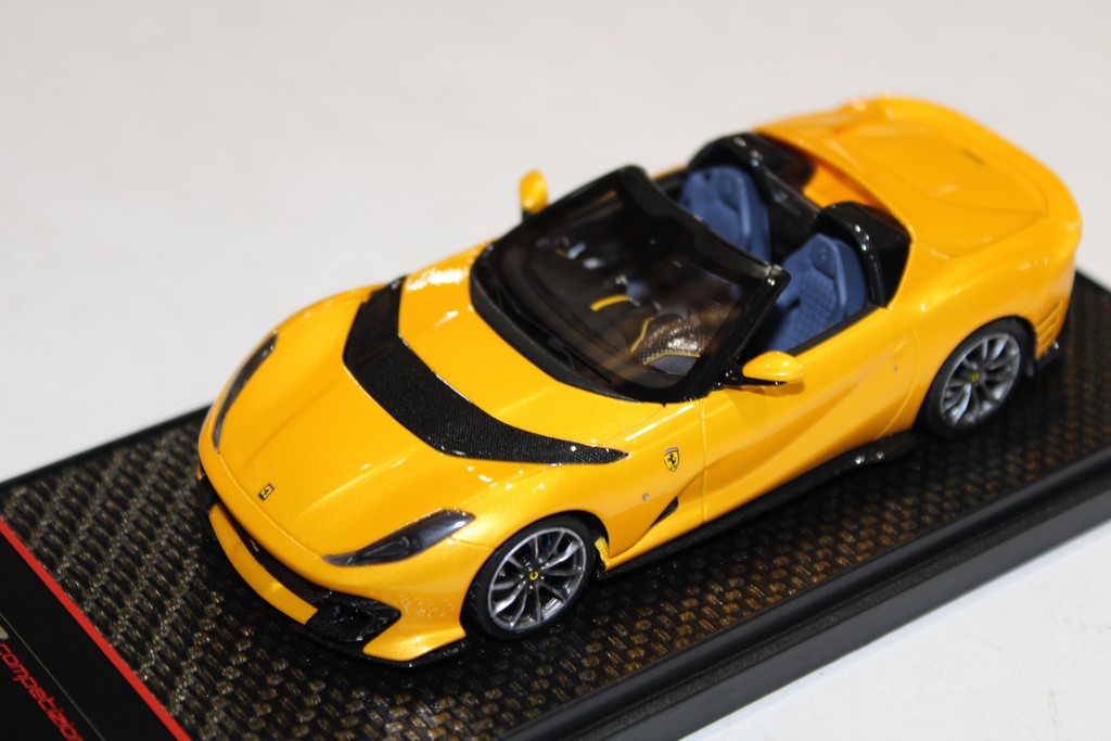 FERRARI 812 COMPETIZIONE A GIALLO TRISTRATO BBR 1/43°