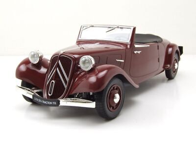 Citroën Traction Cabriolet 1938 Rouge foncé - Norev 1/18