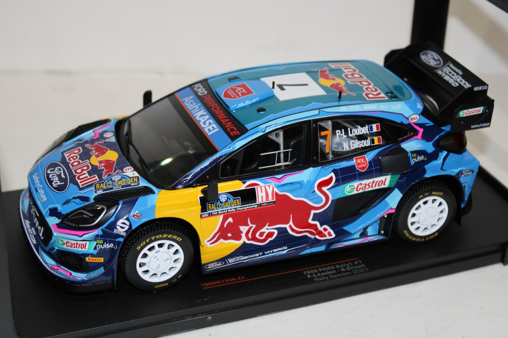 FORD PUMA RALLY 1 N°7 SWEDEN 2023 - IXO 1/18