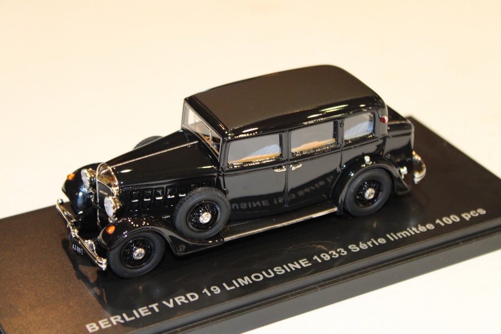 BERLIET VRD 19 LIMOUSINE 1933 MINIATURES LYON 1/43°