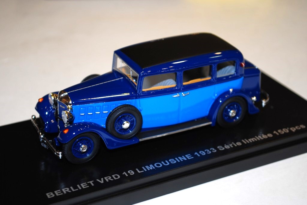 BERLIET VRD 19 LIMOUSINE 1933 MINIATURES LYON 1/43°