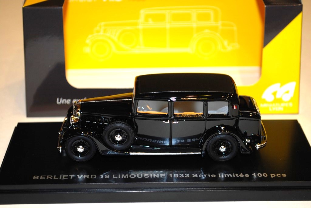 BERLIET VRD 19 LIMOUSINE 1933 MINIATURES LYON 1/43°