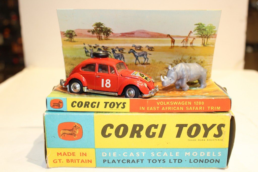 VOLKSWAGEN 1200 IN EST AFRICAN SAFARI TRIM CORGI 1/43°