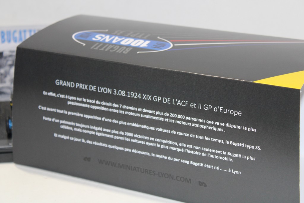 LE COFFRET BUGATTI 100 ans du GP de Lyon - Miniatures Lyon 1/43