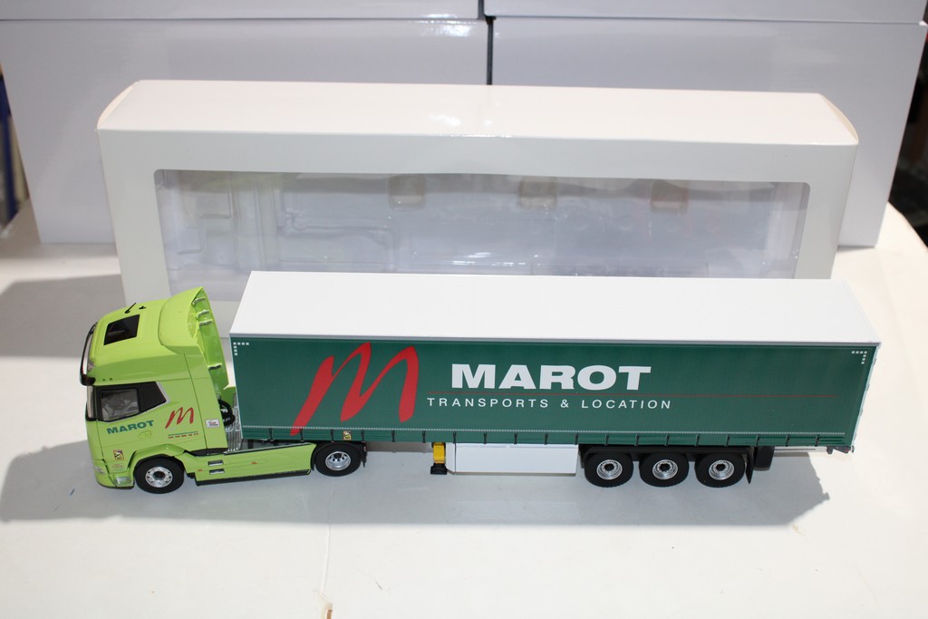 DAF XG REMORQUE TAUTLINER TRANSPORTS MAROT 1/43 ELIGOR