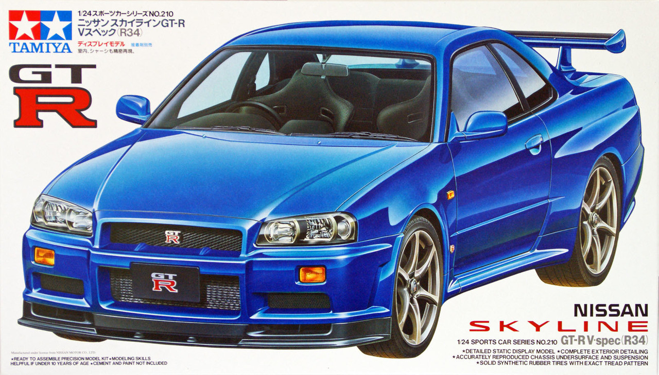 NISSAN GT-R R34 SKYLINE TAMIYA 1/24°