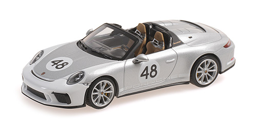 PORSCHE 911 SPEEDSTER N°48 GREY 2019 MINICHAMPS 1/43°