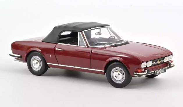 PEUGEOT 504 CABRIOLET 1969 ANDALOU RED NOREV 1/18°