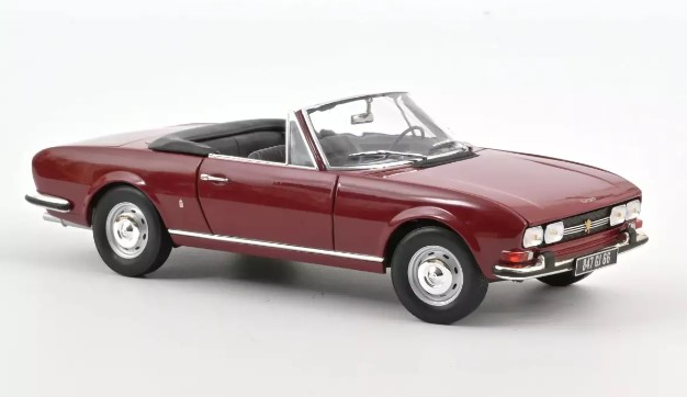 PEUGEOT 504 CABRIOLET 1969 ANDALOU RED NOREV 1/18°