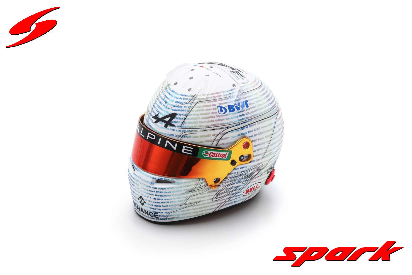 CASQUE ESTEBAN OCON ALPINE F1 BRITISH GP 2023 SPARK 1/5