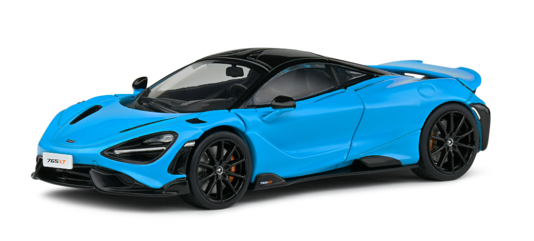 MCLAREN 765LT CURACAO BLUE SOLIDO 1/43°