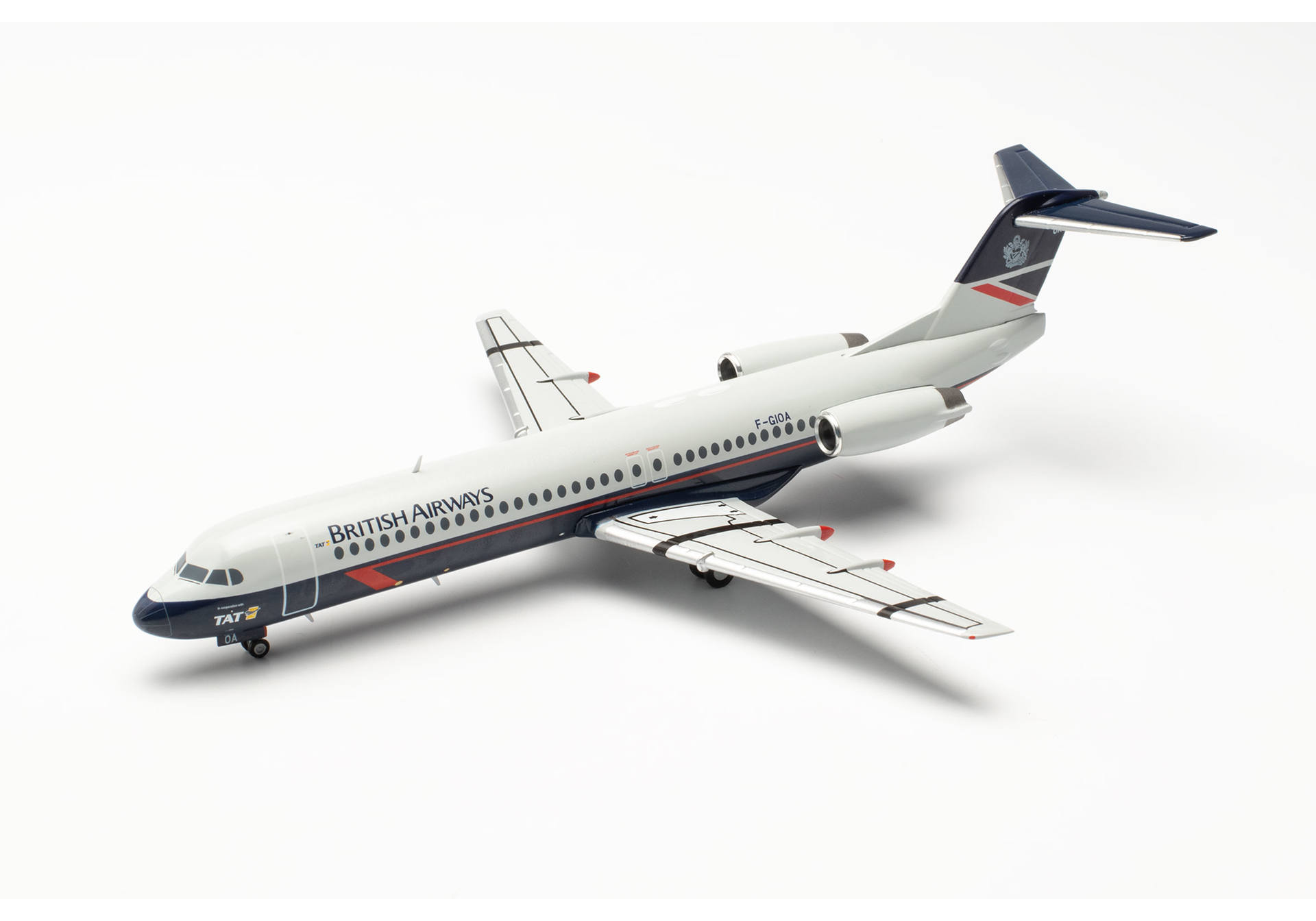 BRITISH AIRWAYS (TAT) FOKKER 100 HERPA 1/200°