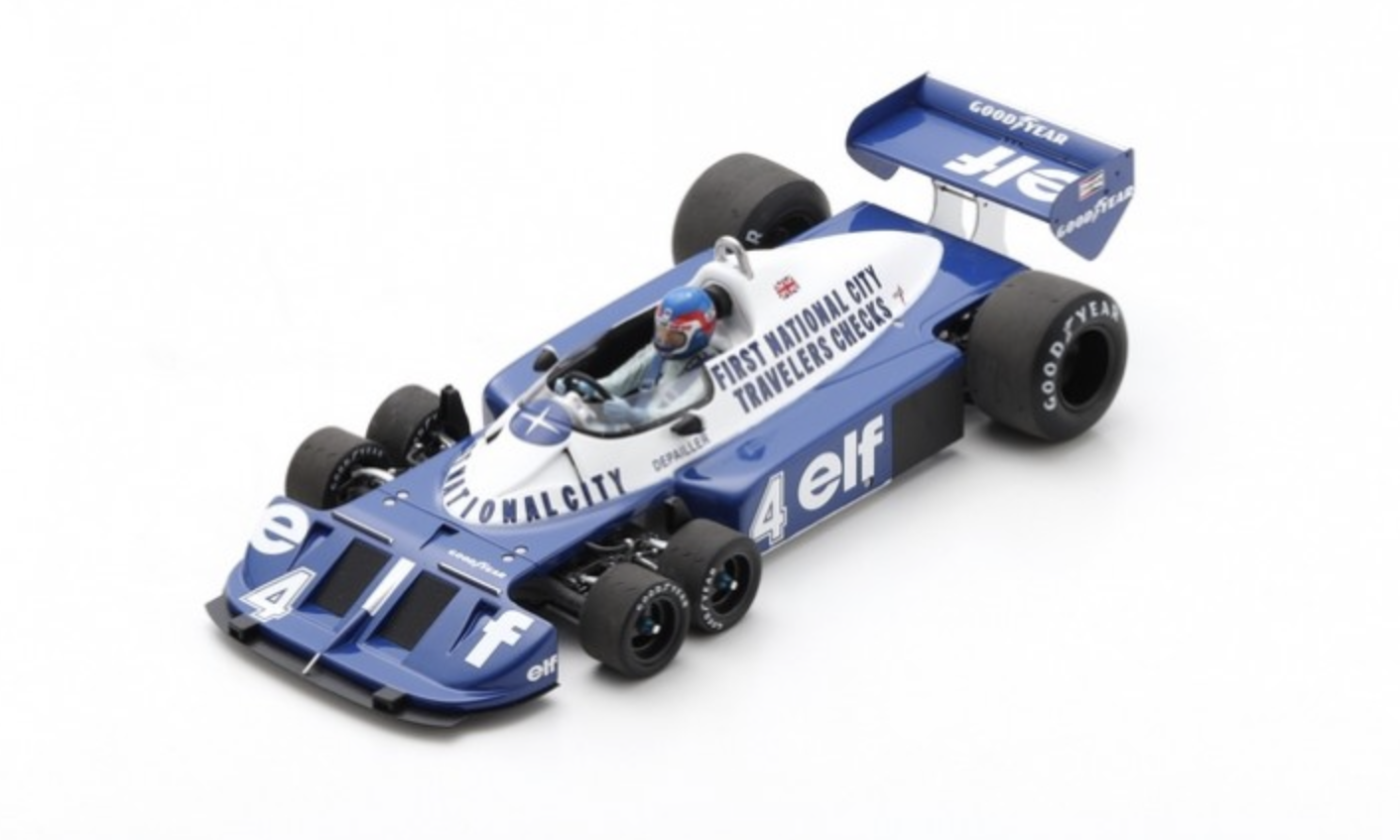 TYRRELL P34 N°4 2E GP CANADIAN 1977 DEPAILLER SPARK 1/18°