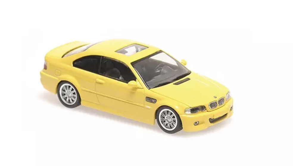 BMW M3 COUPE (E46) YELLOW 2001 MAXICHAMPS 1/43°