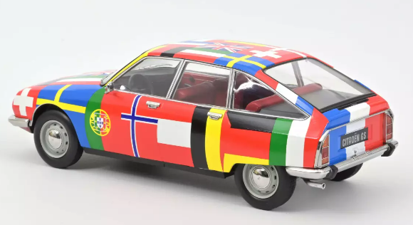 Citroën GS 1972 Drapeaux - 2ème version 1/18