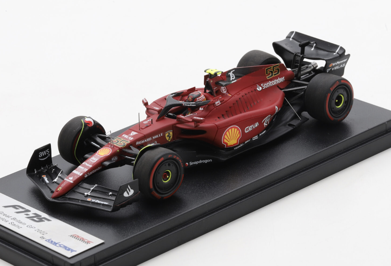 FERRARI F1-75 N°55 SAINZ WINNER GREAT BRITAIN GP 2022 LOOKSMART 1/43°