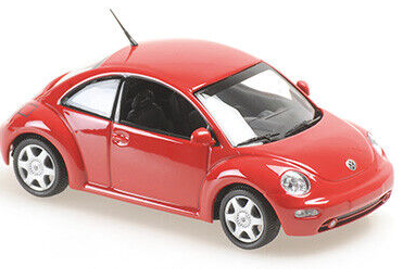 VOLKSWAGEN NEW BEETLE ROUGE MAXICHAMPS 1/43°