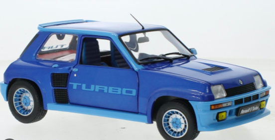 RENAULT 5 TURBO BLEU 1981 - SOLIDO 1/18