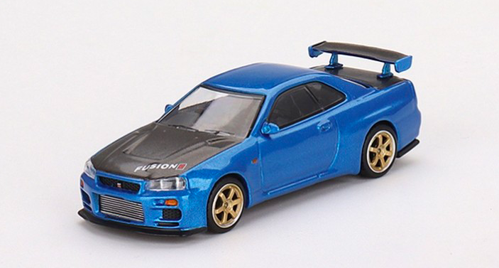 Fast & Furious Diecast Model 1/32 2002 Nissan Skyline GTR R34 (Silver) -  Mondo Action Figure