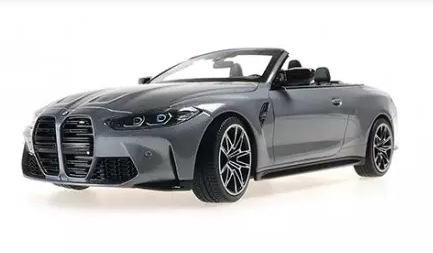 BMW M4 CABRIOLET G83 GRIS METAL 2021 MINICHAMPS 1/18°