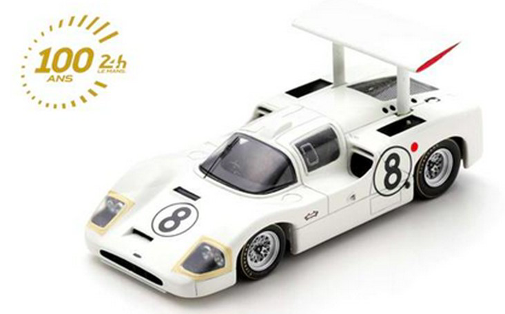 CHAPARRAL 2F N°8 24H Le Mans 1967 B. Jennings - B. Johnson - SPARK 1/43