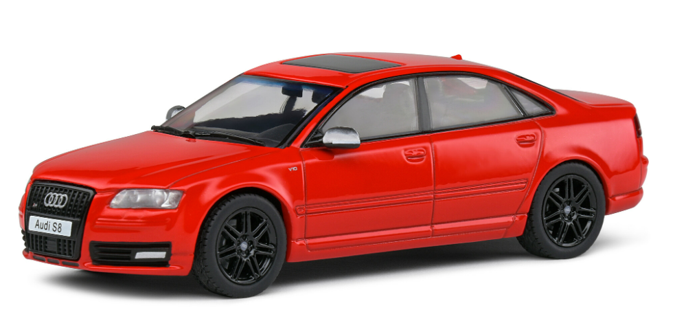 AUDI S8 D3 5.2L-V10 ROUGE SOLIDO 1/43°