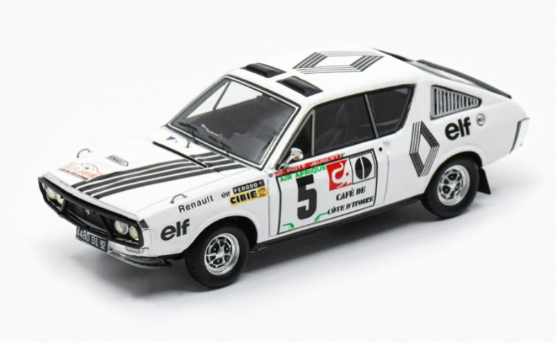 RENAULT 17 JF.PIOT - J.JAUBERT RALLYE DU BANDAMA 1973 SPARK 1/43°