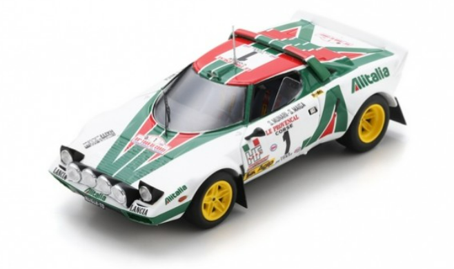 LANCIA STRATOS HF S.MUNARI - S.MAIGA VAINQUEUR TOUR DE CORSE RALLYE DE FRANCE 1976 SPARK 1/43°