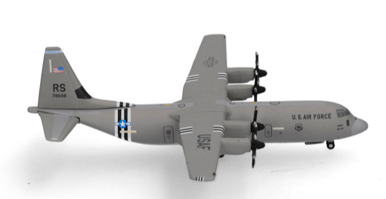 U.S. Air Force Lockheed Martin C-130J-30 Super Hercules – 37th Airlift Squadron, Ramstein Air Base - HERPA 1/500