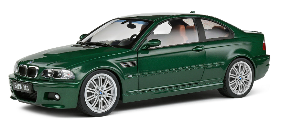 BMW E46 M3 COUPE VERT SOLIDO 1/18°