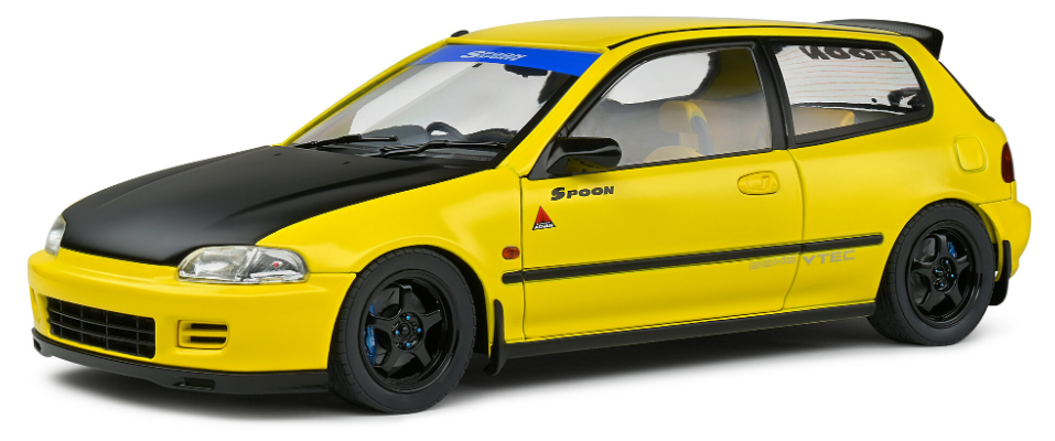 HONDA CIVIC EG6 SPOON JAUNE SOLIDO 1/18°