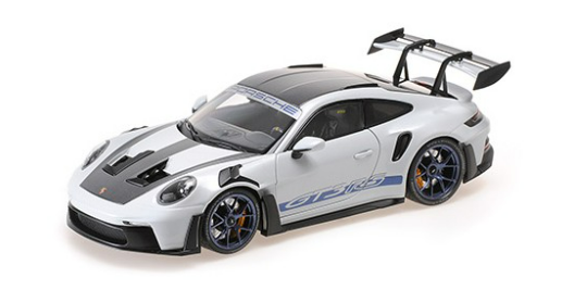 PORSCHE 911 992 GT3 RS WEISSACH GRIS MINICHAMPS 1/18°