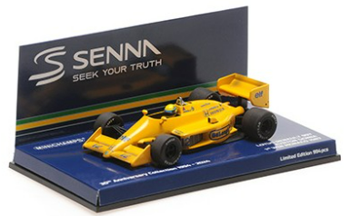 LOTUS HONDA 99T AYRTON SENNA VAINQUEUR GP MONACO MINICHAMPS 1/43°