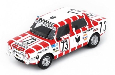 SIMCA 1000 RALLYE 2 SPA 1974 SPARK 1/43°