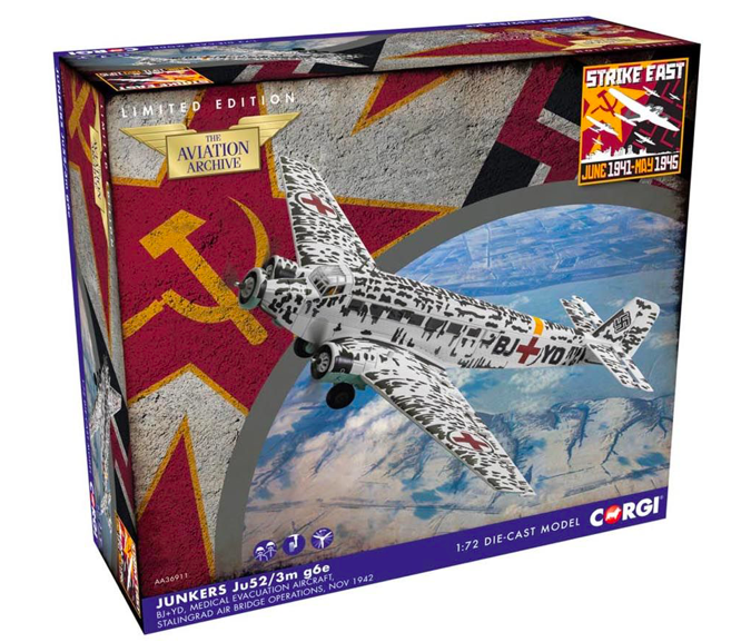 Junkers Ju-52/3M Air Ambulance, Stalingrad Evacuation - CORGI 1/72