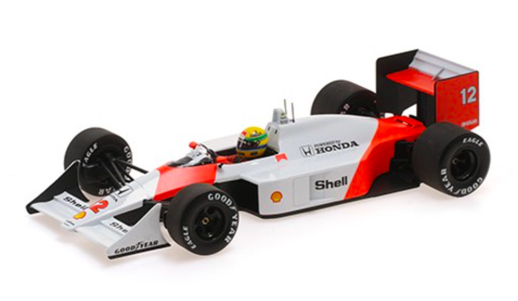 MCLAREN HONDA MP4/4 - AYRTON SENNA WORLD CHAMPION 1988 - MINICHAMPS 1/18