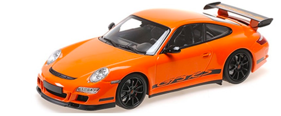 PORSCHE 911 GT3 RS 2007 ORANGE - MINICHAMPS 1/18