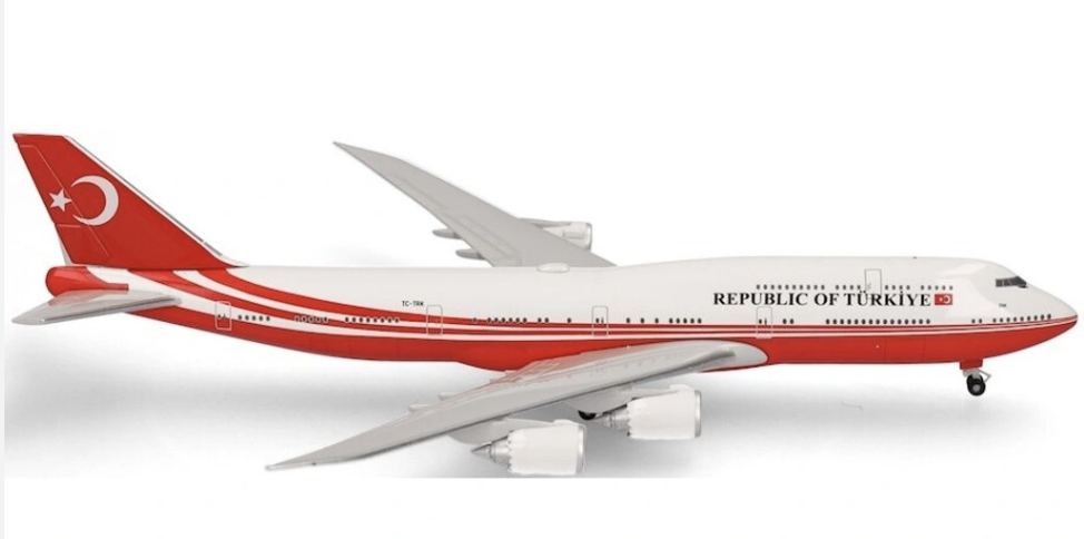 BOEING 747-8 BBJ TURKEY GORVNEMENT HERPA 1/500°