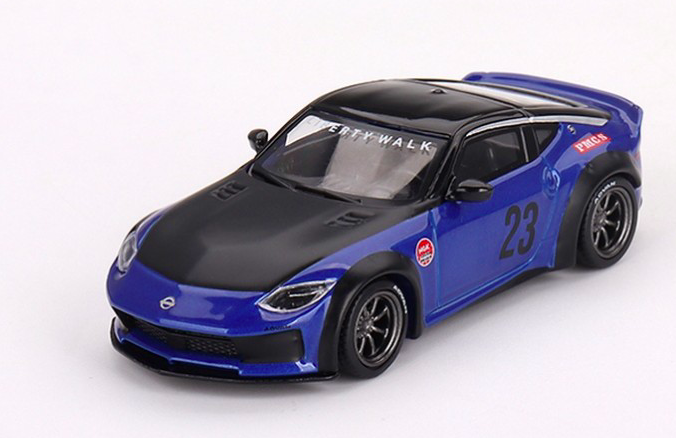 NISSAN Z400 LB NATION WORKS 2024 Blue LHD - MINI GT 1/64