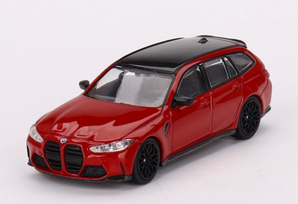 BMW M3 TOURING (G81) Competition 2023 Red - MINI GT 1/64