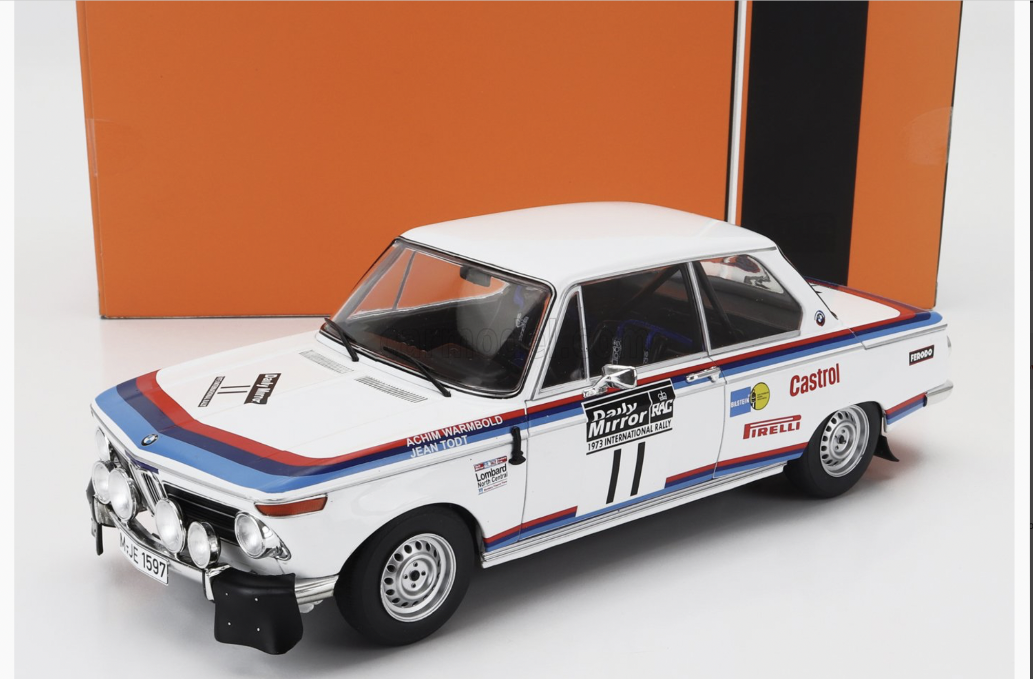 BMW 2002 #11 RAC RALLYE 1973 IXO 1/18°