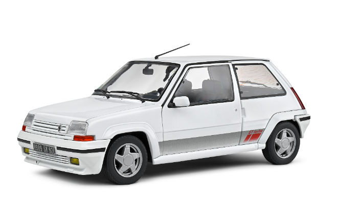 RENAULT 5 GT TURBO MK2 WHITE 1989 SOLIDO 1/18°