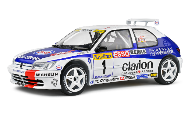 PEUGEOT 306 MAXI MONTECARLO 1996 DELECOUR SOLIDO 1/18°